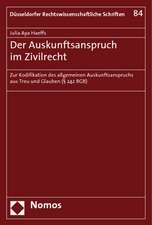 Der Auskunftsanspruch im Zivilrecht