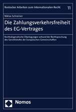 Die Zahlungsverkehrsfreiheit des EG-Vertrages