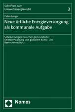 Neue örtliche Energieversorgung als kommunale Aufgabe