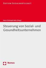 Steuerung von Sozial- und Gesundheitsunternehmen