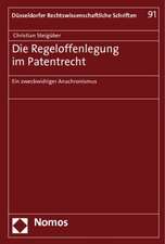 Die Regeloffenlegung im Patentrecht