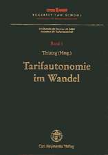 Tarifautonomie im Wandel