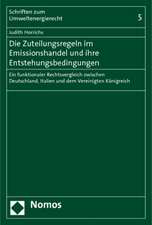 Die Zuteilungsregeln im Emissionshandel und ihre Entstehungsbedingungen