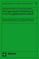 Verringerung der Salzbelastung in der Flussgebietseinheit Weser