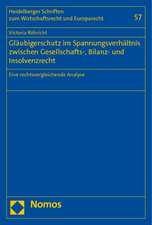 Gläubigerschutz im Spannungsverhältnis zwischen Gesellschafts-, Bilanz- und Insolvenzrecht