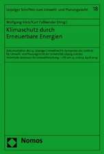 Klimaschutz durch Erneuerbare Energien