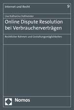 Online Dispute Resolution bei Verbraucherverträgen