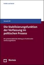 Die Stabilisierungsfunktion der Verfassung im politischen Prozess