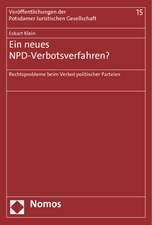 Ein neues NPD-Verbotsverfahren?