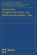 Jahrbuch für Vergleichende Staats- und Rechtswissenschaften 2012