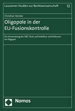 Oligopole in der EU-Fusionskontrolle