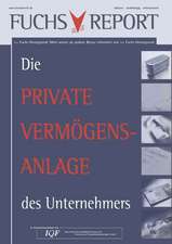 Die private Vermögensanlage des Unternehmers