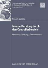 Interne Beratung durch den Controllerbereich: Messung - Wirkung - Determinanten