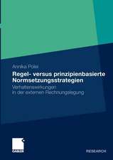 Regel- versus prinzipienbasierte Normsetzungsstrategien: Verhaltenswirkungen in der externen Rechnungslegung