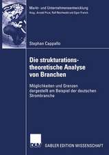 Die strukturationstheoretische Analyse von Branchen: Möglichkeiten und Grenzen dargestellt am Beispiel der deutschen Strombranche