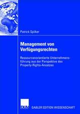 Management von Verfügungsrechten: Ressourcenorientierte Unternehmensführung aus der Perspektive des Property-Rights-Ansatzes