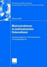 Matrixstrukturen in multinationalen Unternehmen: Anwendungsfelder, Informationsfluss und Erfolgsfaktoren