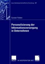 Personalisierung der Informationsversorgung in Unternehmen