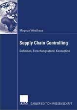 Supply Chain Controlling: Definition, Forschungsstand, Konzeption