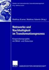 Netzwerke und Nachhaltigkeit im Transformationsprozess: Kooperationsprojekte mit Mittel- und Osteuropa