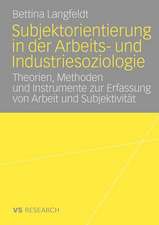 Subjektorientierung in der Arbeits- und Industriesoziologie: Theorien, Methoden und Instrumente zur Erfassung von Arbeit und Subjektivität