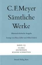 Sämtliche Werke. Historisch-kritische Ausgabe 15. Clara, Entwürfe, Kleine Schriften