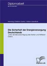 Die Sicherheit Der Energieversorgung Deutschlands: Spiegelbild Und Antagonist Seiner Zeit