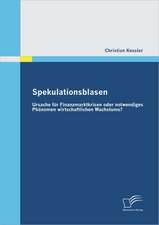 Spekulationsblasen: Ursache Fur Finanzmarktkrisen Oder Notwendiges PH Nomen Wirtschaftlichen Wachstums?