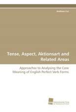 Tense, Aspect, Aktionsart and Related Areas