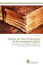 Essays on the Production of Knowledge Capital