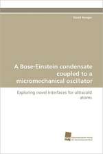 A Bose-Einstein Condensate Coupled to a Micromechanical Oscillator: Wenn Patienten Sich Krank Machen