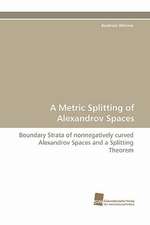 A Metric Splitting of Alexandrov Spaces