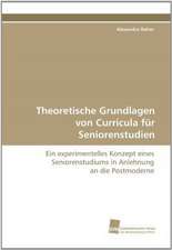 Theoretische Grundlagen Von Curricula Fur Seniorenstudien