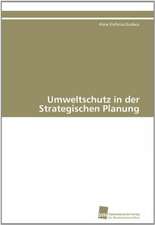 Umweltschutz in Der Strategischen Planung