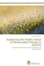 Exploring the Public Value of Renewable Energy in Austria