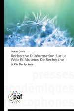 Recherche D¿information Sur Le Web Et Moteurs De Recherche