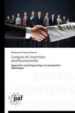 Langue et insertion professionnelle