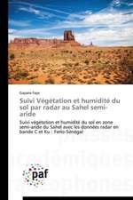 Suivi Végétation et humidité du sol par radar au Sahel semi-aride