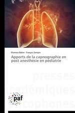 Apports de la capnographie en post anesthésie en pédiatrie