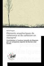 Éléments anaphoriques de cohérence et de cohésion en espagnol