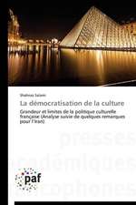 La démocratisation de la culture