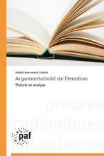 Argumentativité de l'émotion