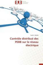 Controle Distribue Des Pebb Sur Le Reseau Electrique