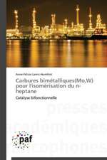 Carbures bimétalliques(Mo,W) pour l'isomérisation du n-heptane