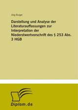 Darstellung und Analyse der Literaturauffassungen zur Interpretation der Niederstwertvorschrift des § 253 Abs. 3 HGB