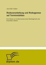 Risikoverarbeitung und Risikogenese auf Terminmärkten