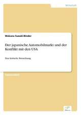 Der japanische Automobilmarkt und der Konflikt mit den USA