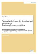 Vergleichende Analyse der deutschen und australischen Rechnungslegungsvorschriften