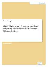 Möglichkeiten und Probleme variabler Vergütung bei mittleren und höheren Führungskräften