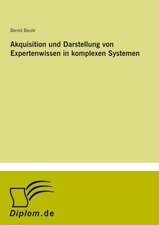 Akquisition und Darstellung von Expertenwissen in komplexen Systemen